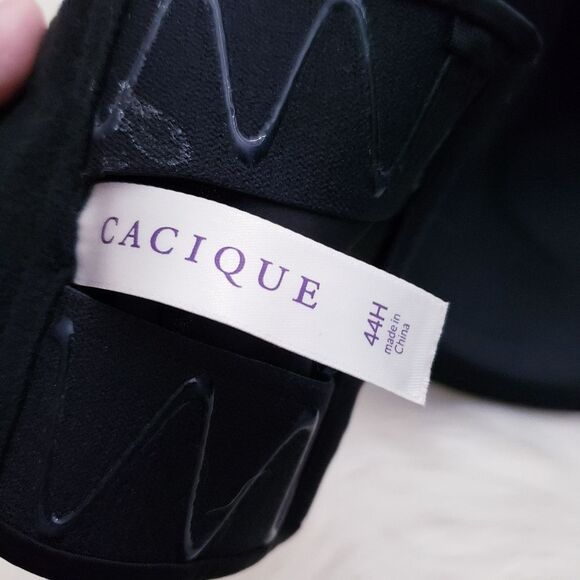 Cacique Black Smooth Strapless Bra 44H - Picture 6 of 7